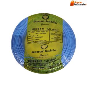 Öznur Nya Kablo 1,5mm Mavi (H07Z1-U) Halojen Free